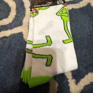 Disney Muppets Movie Kermit the Frog Socks